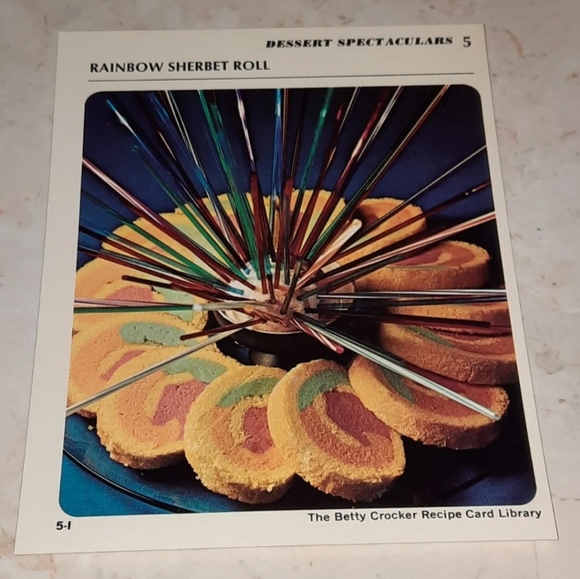 The Betty Crocker Recipe Card Library REPLACEMENT CARD DESSERT SPECTACULARS - Picture 1 of 1